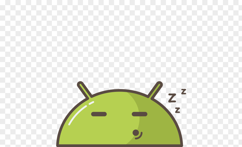 Sleeping Android Emoji Mobile Phones PNG