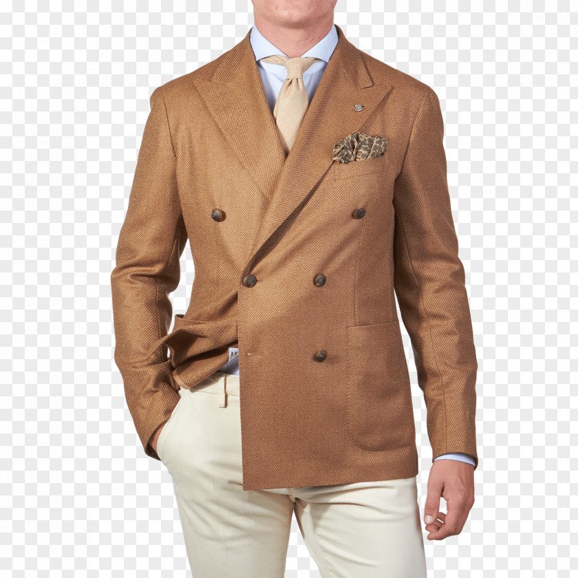 Suitsupply Double Breasted Blazer Beige PNG