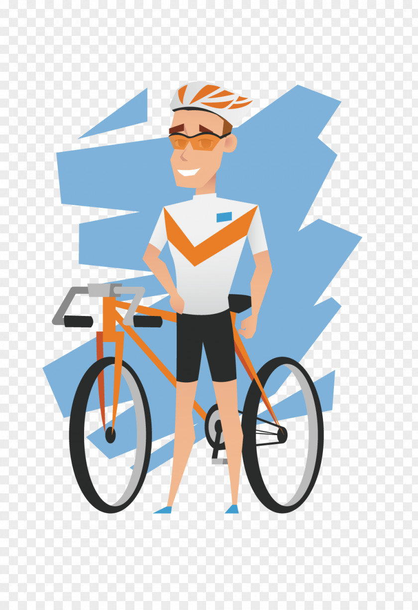 Hand Drawn Bike Boy Bicycle Frame Cycling Wheel Clip Art PNG