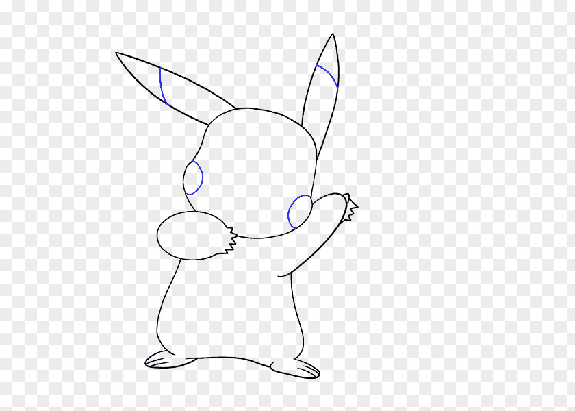 Pikachu Domestic Rabbit Drawing Clip Art Illustration PNG