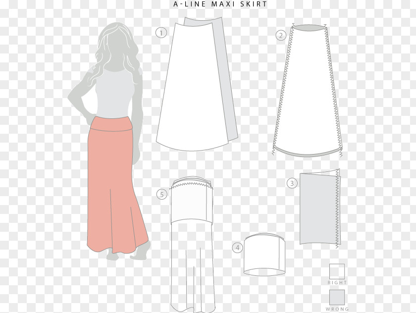 Sew Skirt Dress Clothing Sewing Pattern PNG