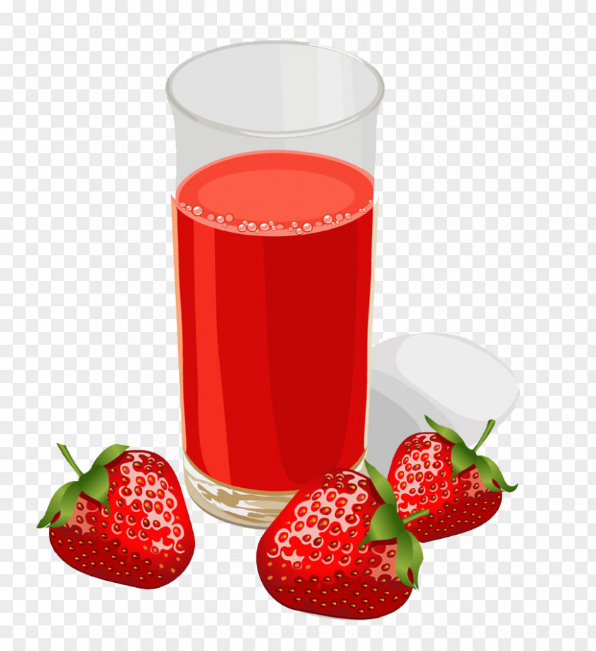 Strawberry Juice Cocktail PNG