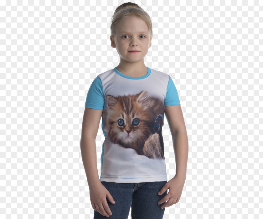 Kitten T-shirt Cat Shoulder Sleeve PNG