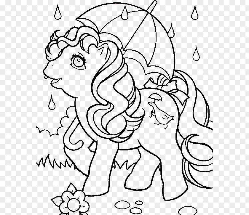 Spring Rain Pictures Coloring Book Rainbow Cloud Child PNG