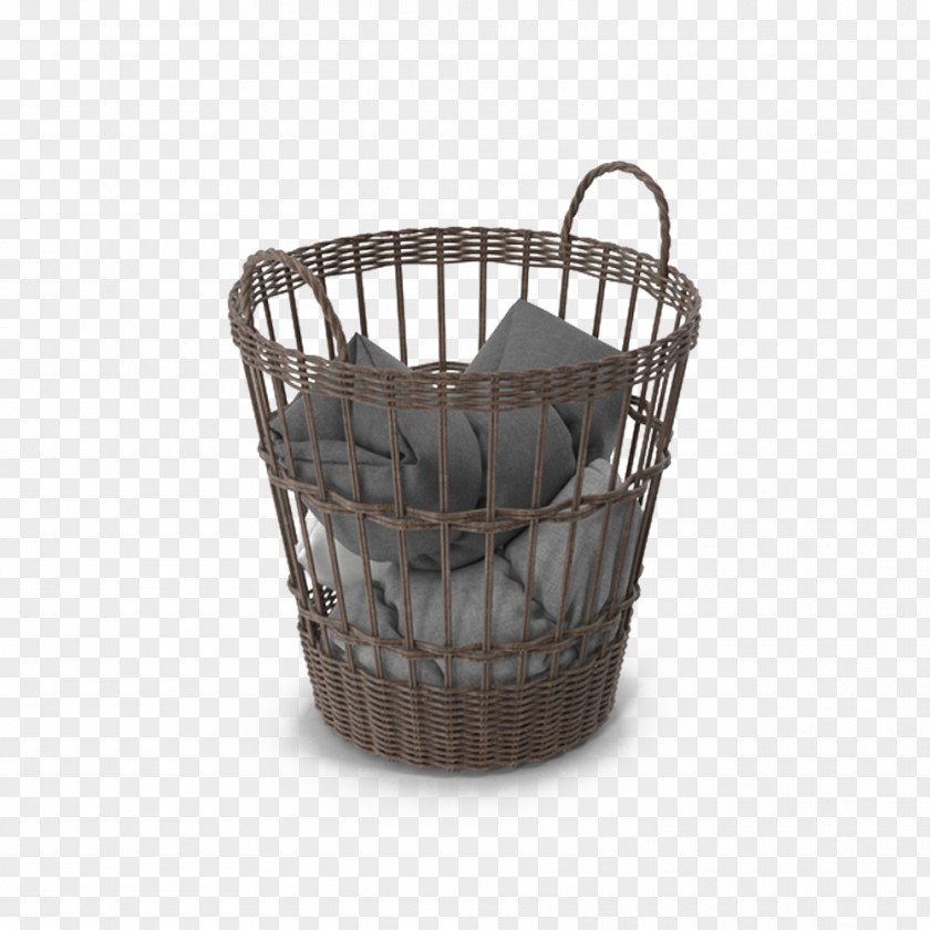 Bamboo Basket Laundry Free Wicker PNG