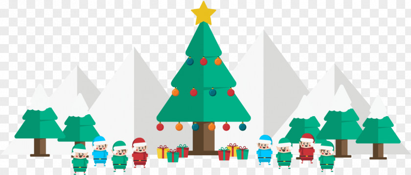 Christmas Scene Tree Decoration Ornament PNG