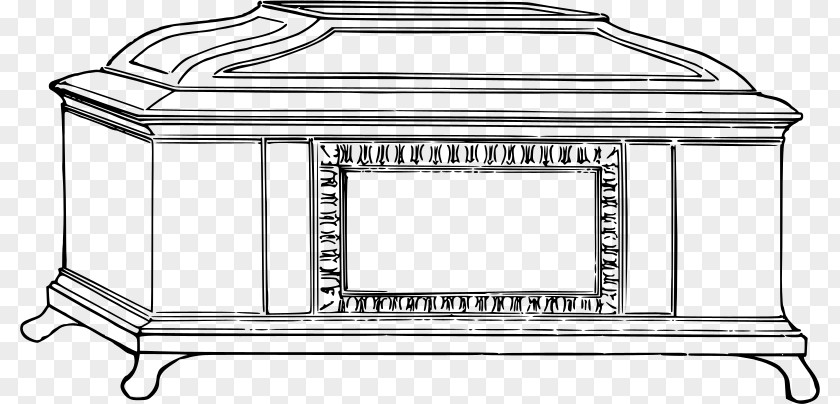 Coffin Line Art Clip PNG