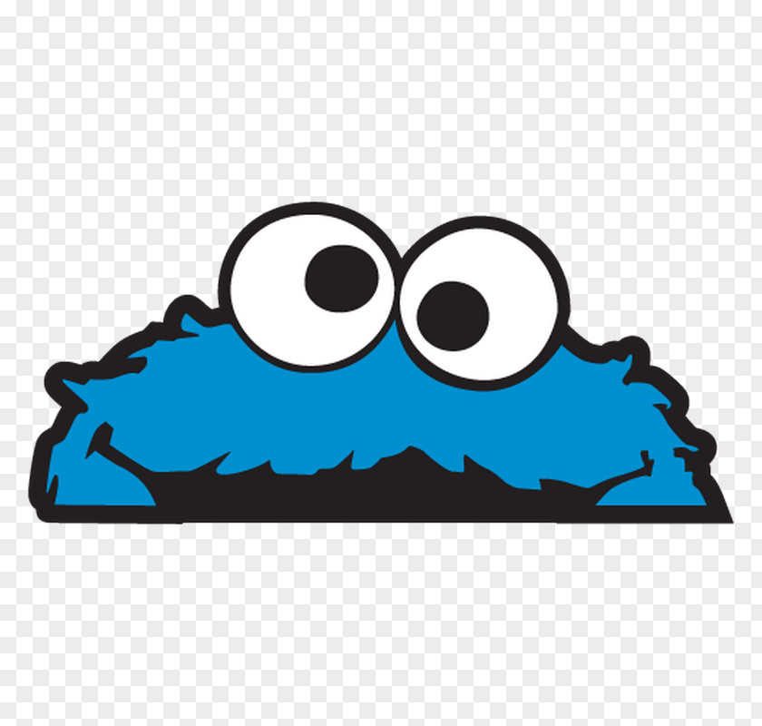 Cookie Monster Elmo Paper Sticker Decal PNG