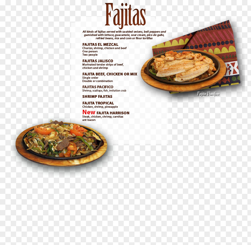 FAJITAS Fajita Mexican Cuisine Mezcal Dish PNG