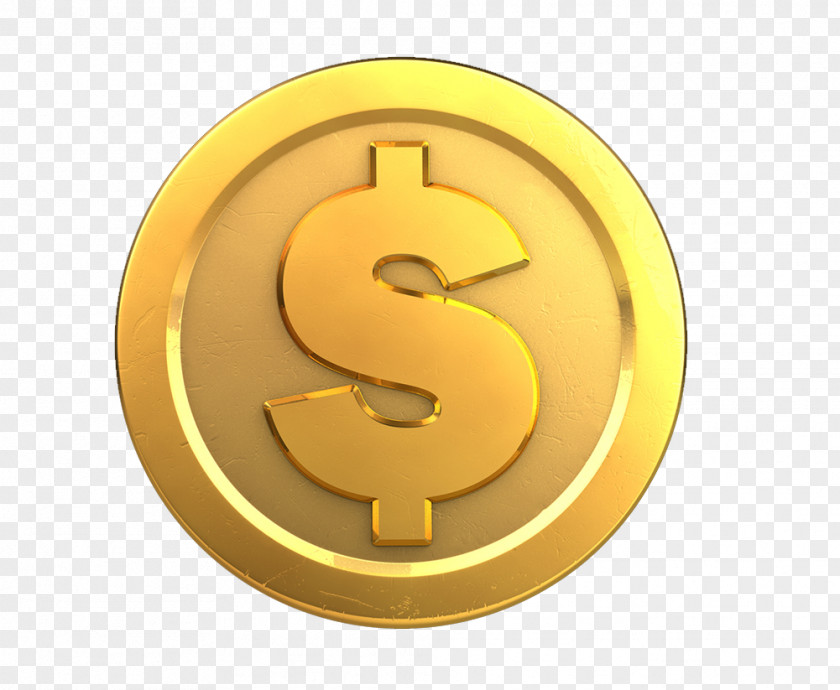 Gold Ornament Vida Financeira Coin PNG