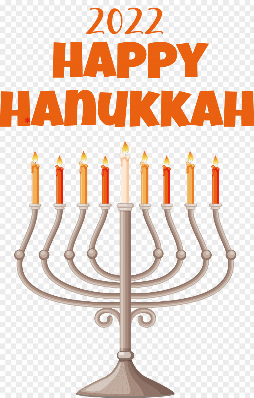 Happy Hanukkah Lighting Dreidel Sufganiyot PNG