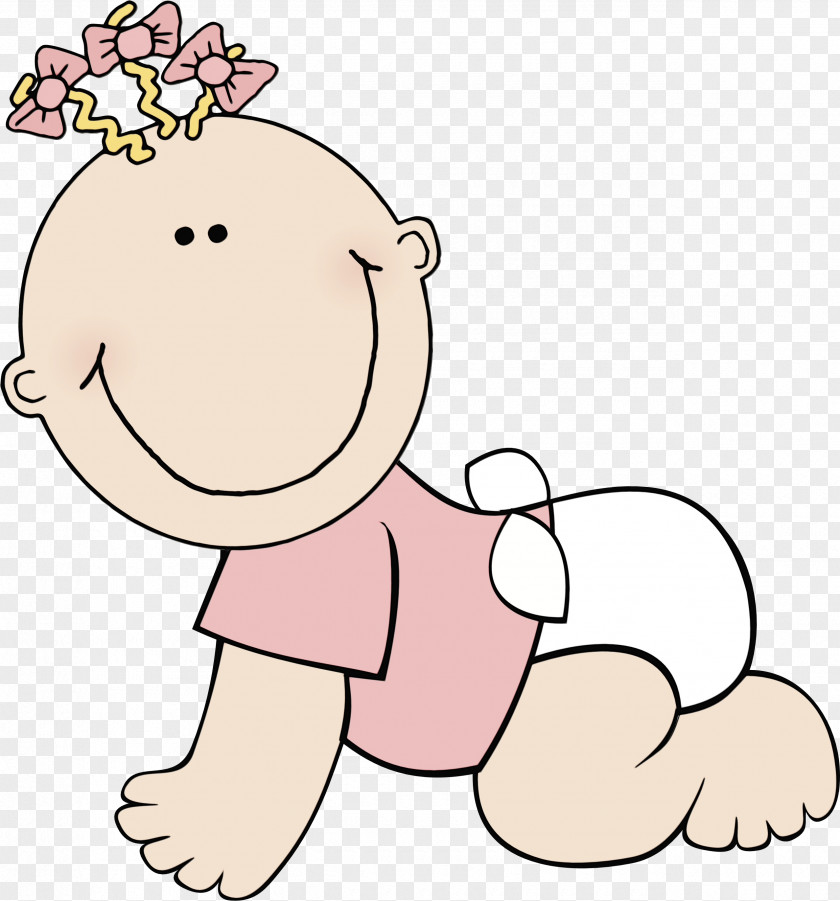 Toddler Head Cartoon Pink Cheek Clip Art Child PNG