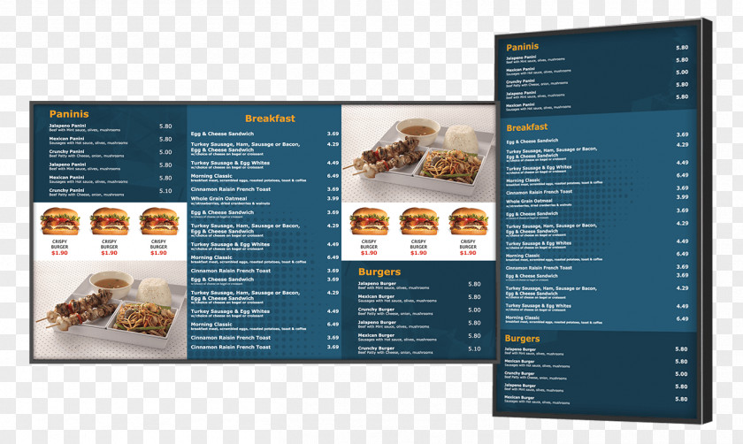 Menu Boards Brochure PNG