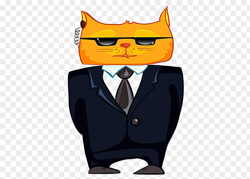 Mr. Creative Cartoon Cat Royalty-free Character Illustration PNG