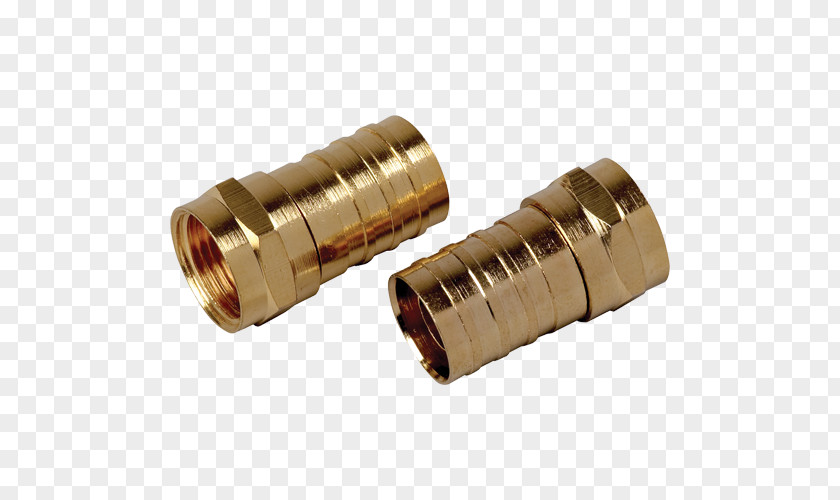 RG-6 F Connector Coaxial Cable RCA Crimp PNG