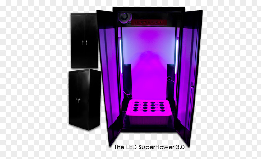 Stealth Grow Box Light-emitting Diode Light Hydroponics LED Lamp PNG