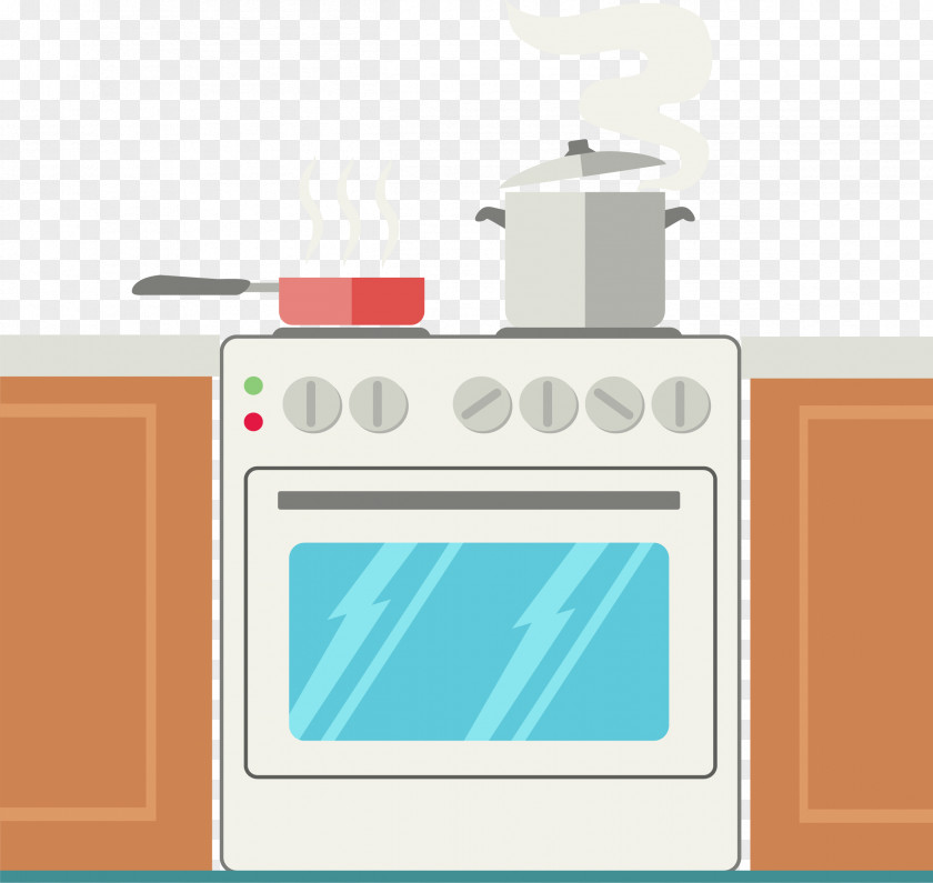 Vector Kitchen Stove KitchenAid Oven Frying Pan Home Appliance PNG