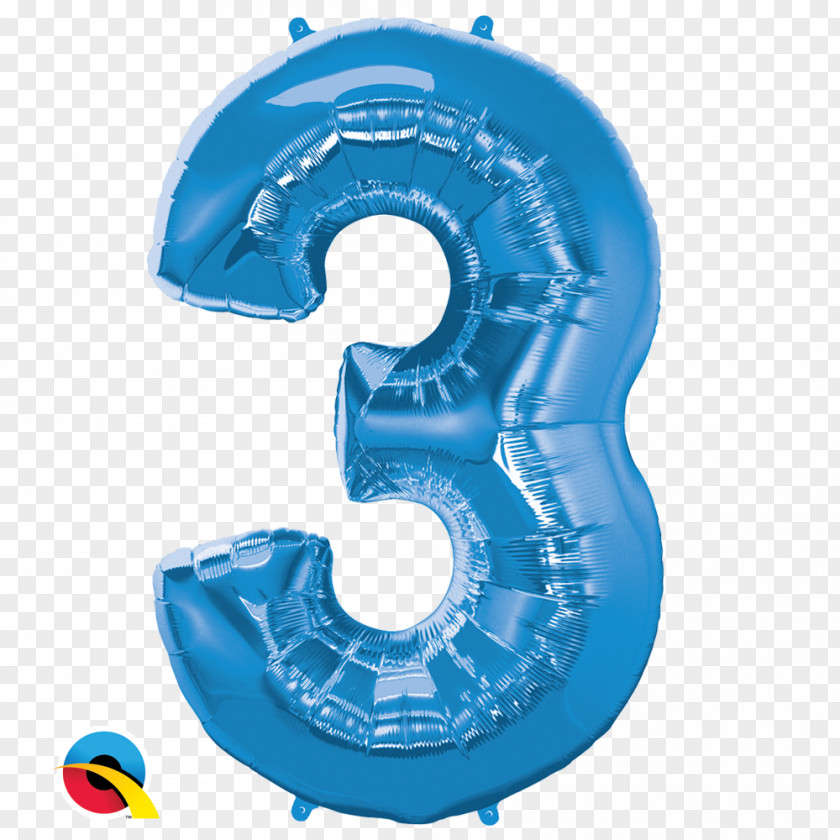 Balloon Number Gas Blue Party Teal PNG
