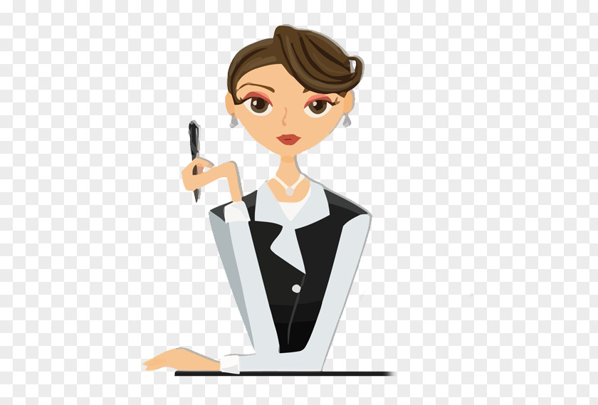 Business Woman Clipart Secretary Clip Art Drawing Illustration Image PNG