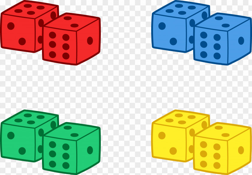Dice Picture Bunco Game Clip Art PNG