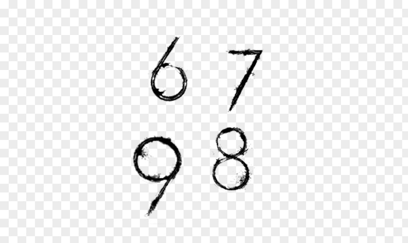Digital Key Numerical Digit Arabic Numerals PNG