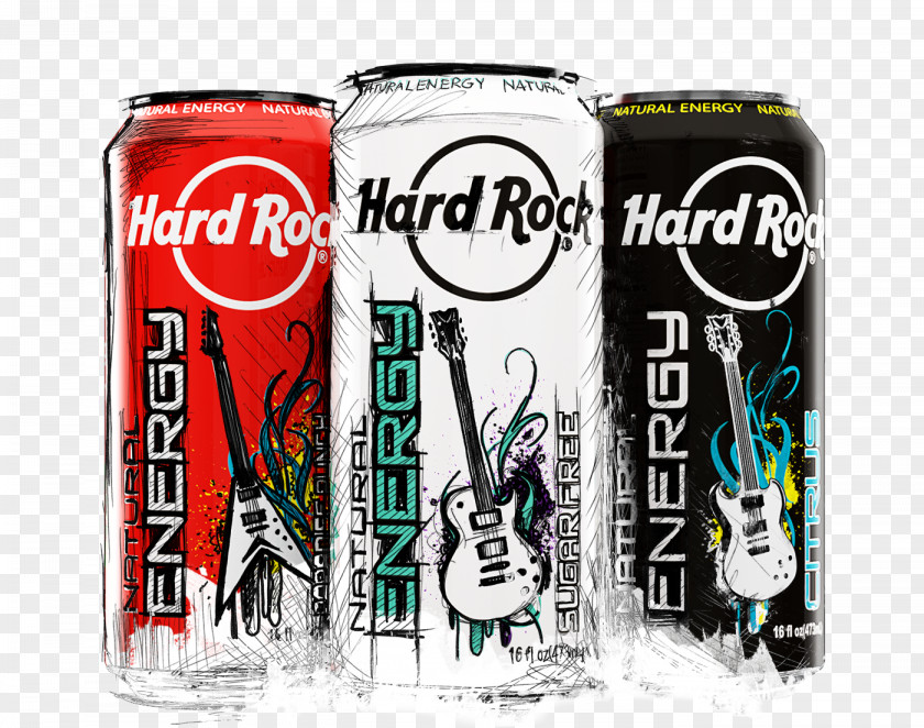 Energy Drink Biloxi Aluminum Can Fizzy Drinks Hard Rock Cafe PNG