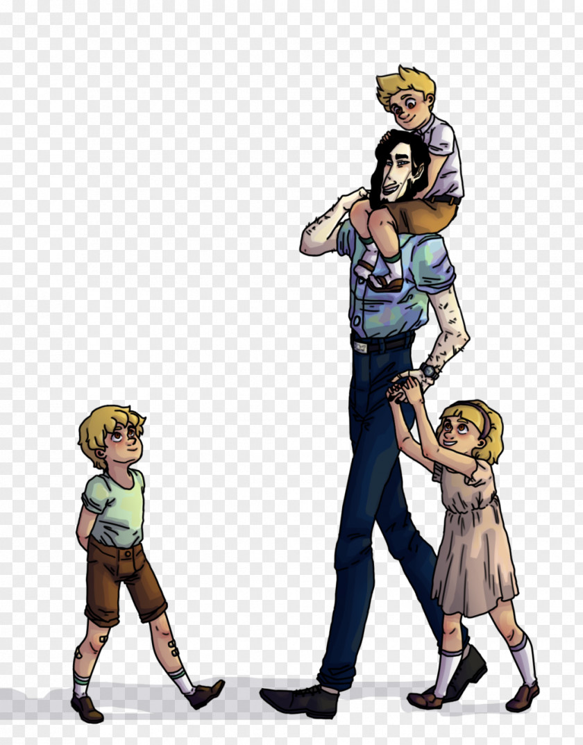 Family Walk Illustration Clip Art Human Behavior Headgear Male PNG