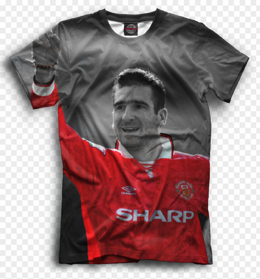 T-shirt Eric Cantona Long-sleeved Jersey PNG