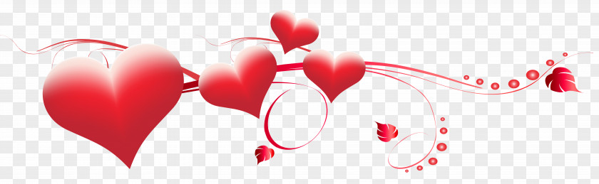 Valentine's Day Hearts Decoration Transparent PNG Clip Art Image Heart PNG