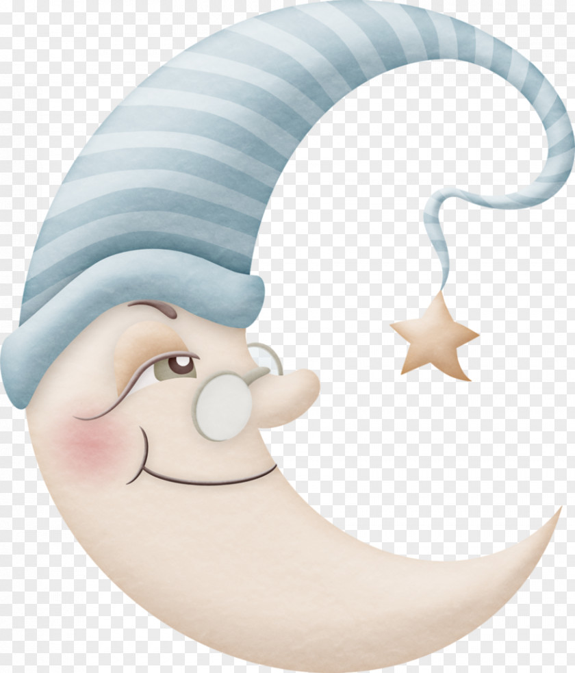 Cartoon Moon Hat Decoration Pattern Infant Clip Art PNG