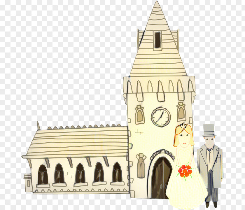 Chapel Palace Wedding Invitation Background PNG