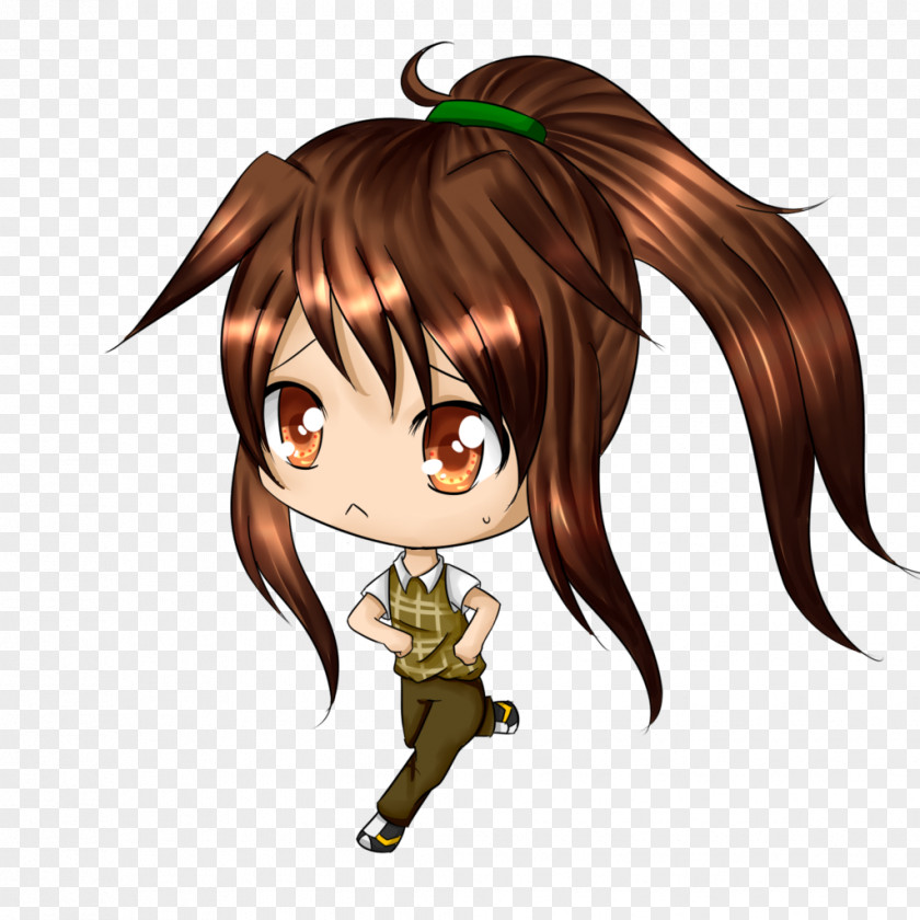 Hair Brown Black Coloring Long PNG