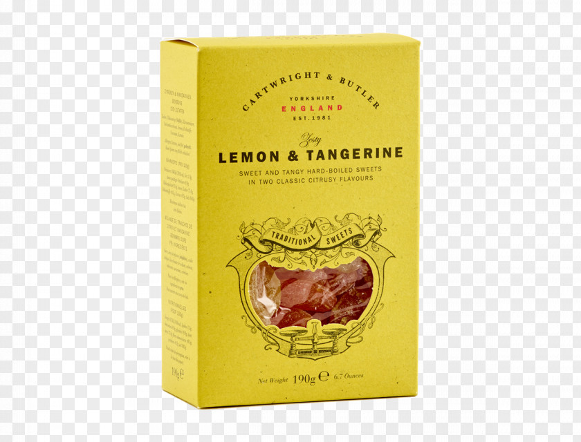 Lemon Tangerine Sorbet Flavor Candy PNG