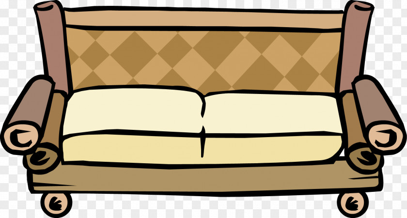 Old Couch Club Penguin Table Bamboo Clip Art PNG