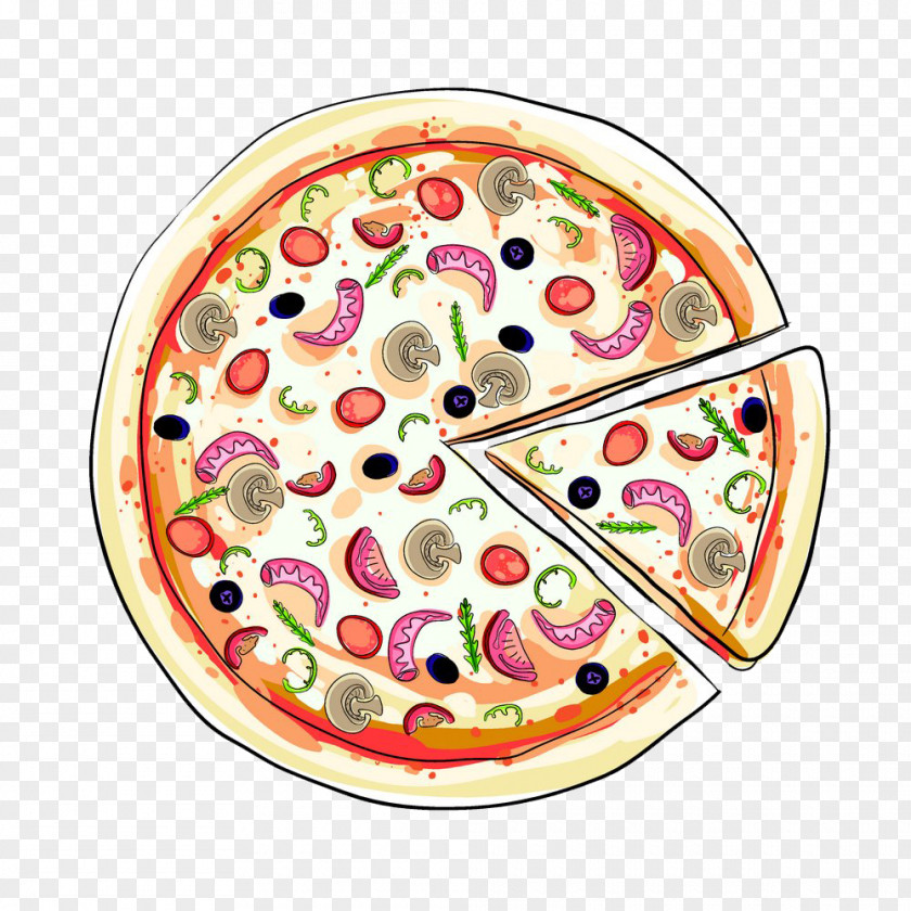 Pizza Posters Hamburger Italian Cuisine Illustration PNG