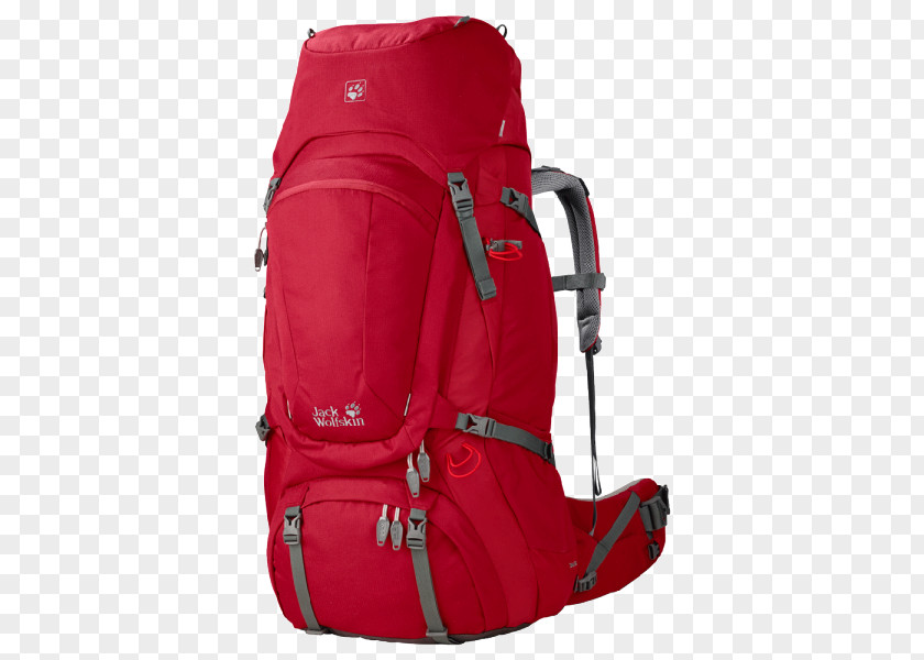 Backpack Jack Wolfskin Denali Indian Red Handbag PNG