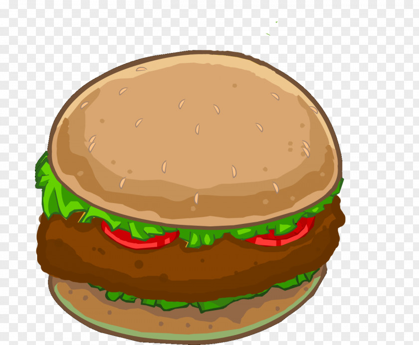 Cheeseburger Veggie Burger Fast Food Buttercream PNG