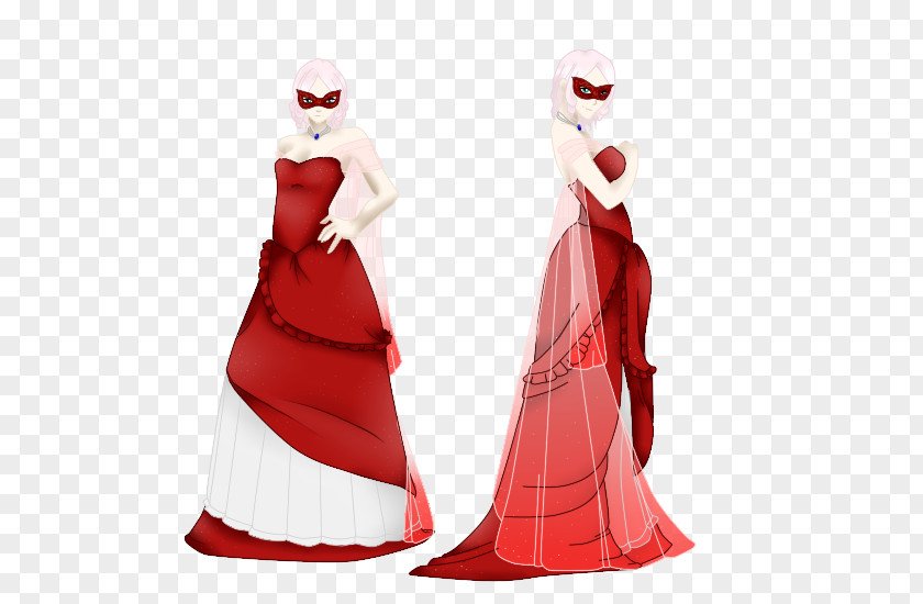 Costume Ball Santa Claus Design Dress Gown PNG