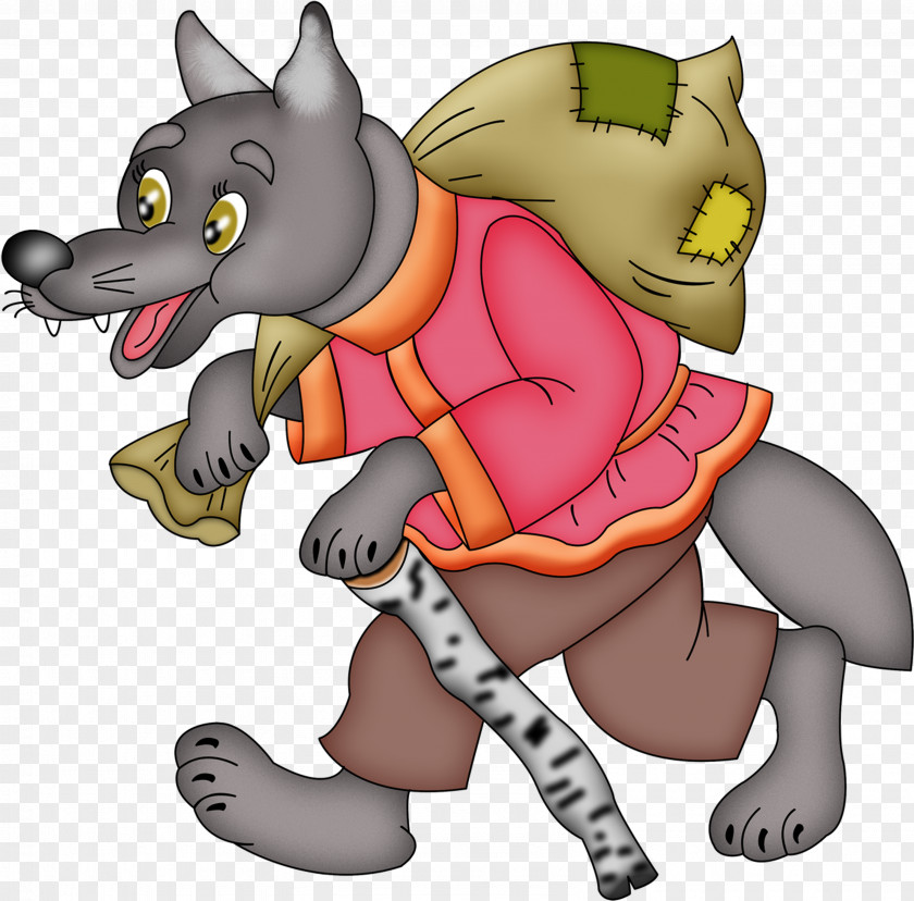 Jerrycan Gray Wolf Fairy Tale Clip Art PNG