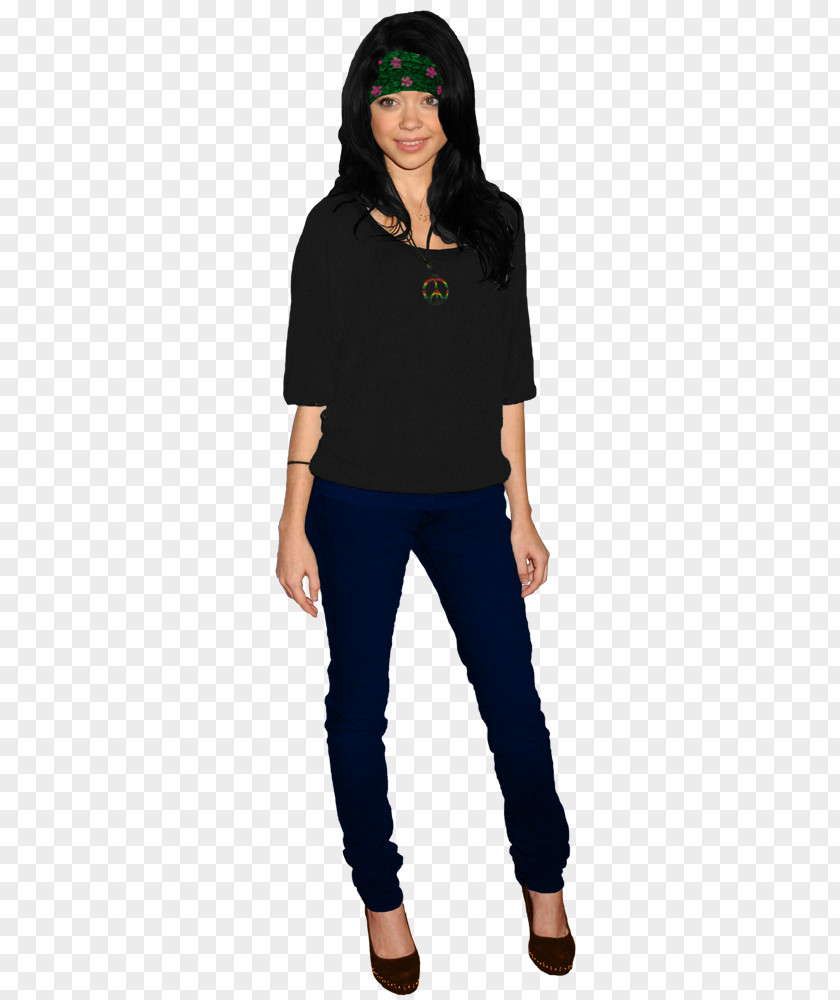 Sarah Hyland Jeans Shoulder Costume Headgear Sleeve PNG