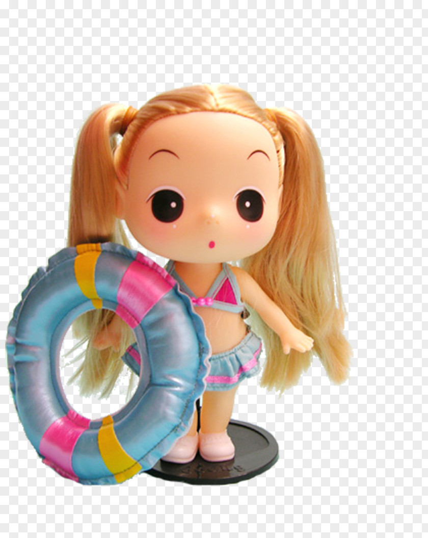 Swimming Laps Doll Toy Designer PNG