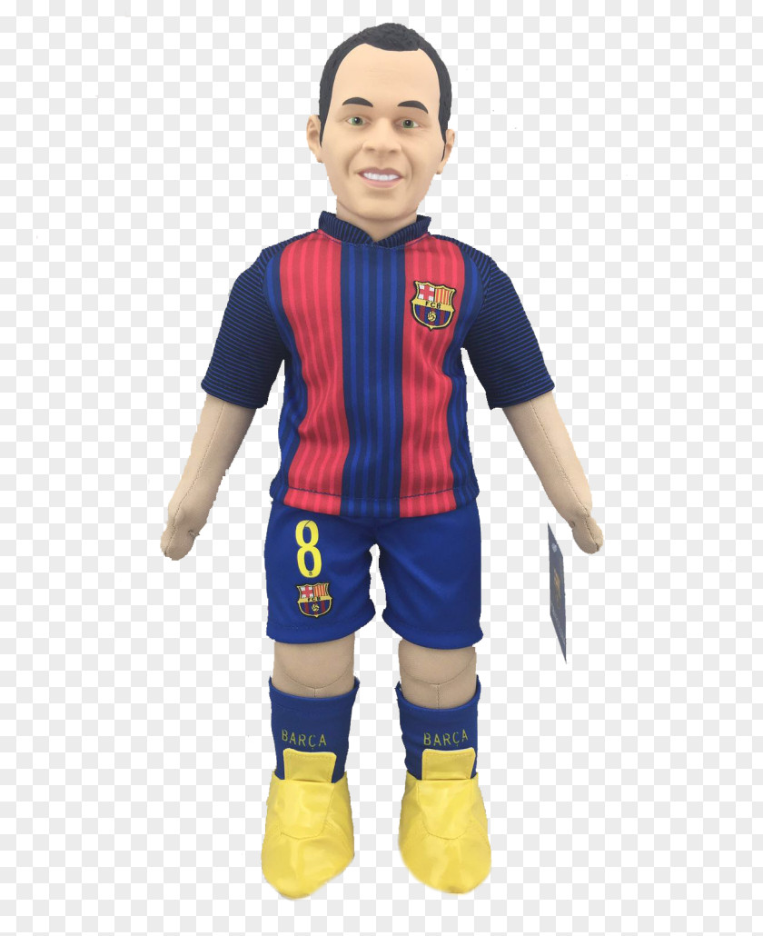 Fc Barcelona Andrés Iniesta FC Doll Figurine Mascot PNG