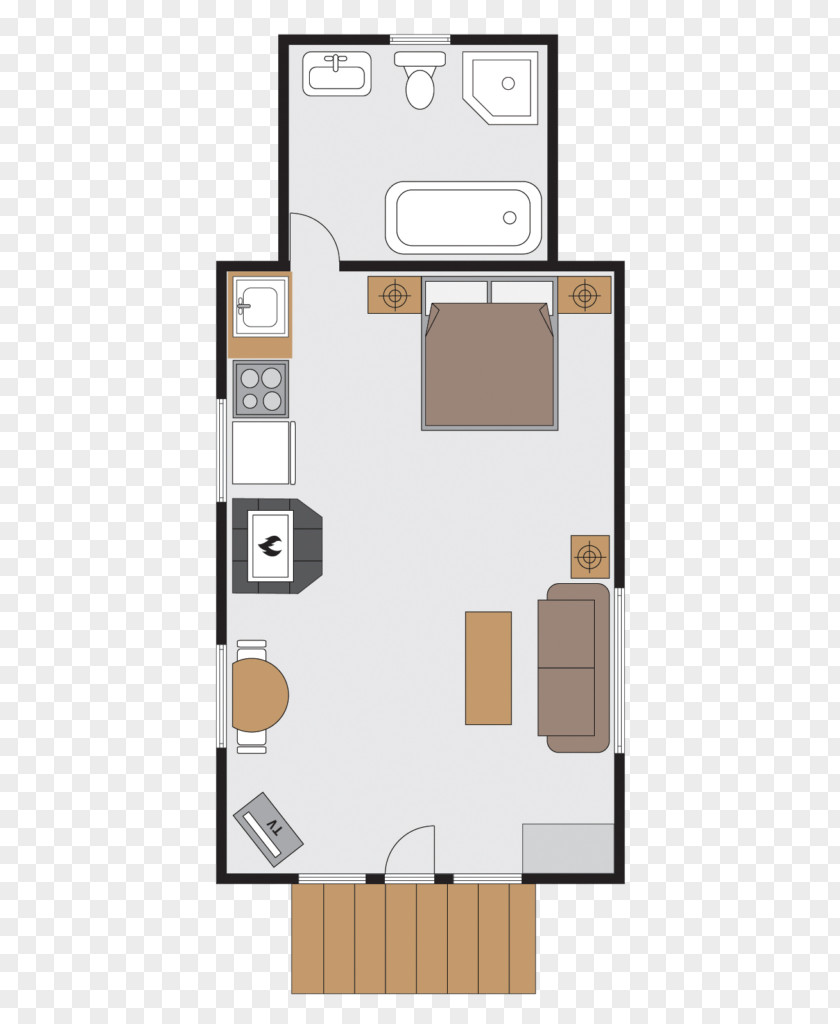 Mike's Kitchen Bath Fireplace Floor Plan Log Cabin PNG