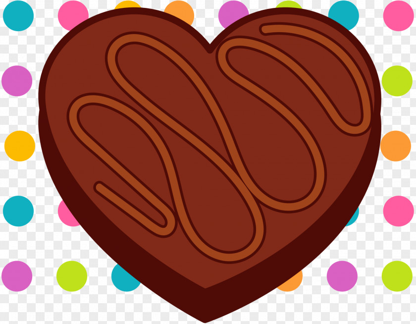 Valentine's Day Chocolate Heart Font M-095 PNG