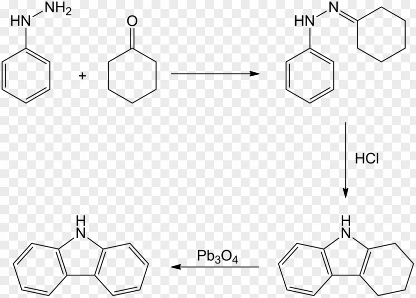 Borsch Bucherer Carbazole Synthesis Borsche–Drechsel Cyclization Phenylhydrazine Chemical Reaction PNG