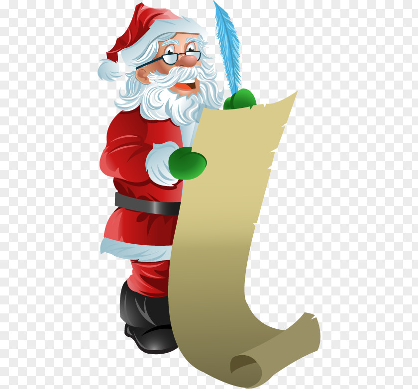 Holiday List Santa Claus Clip Art Illustration Vector Graphics PNG