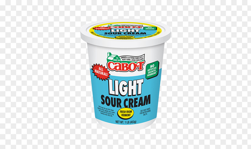Milk Dairy Products Sour Cream Cabot PNG