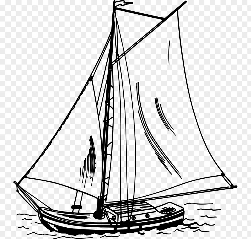 Sail Sailboat Brigantine Schooner Clip Art PNG