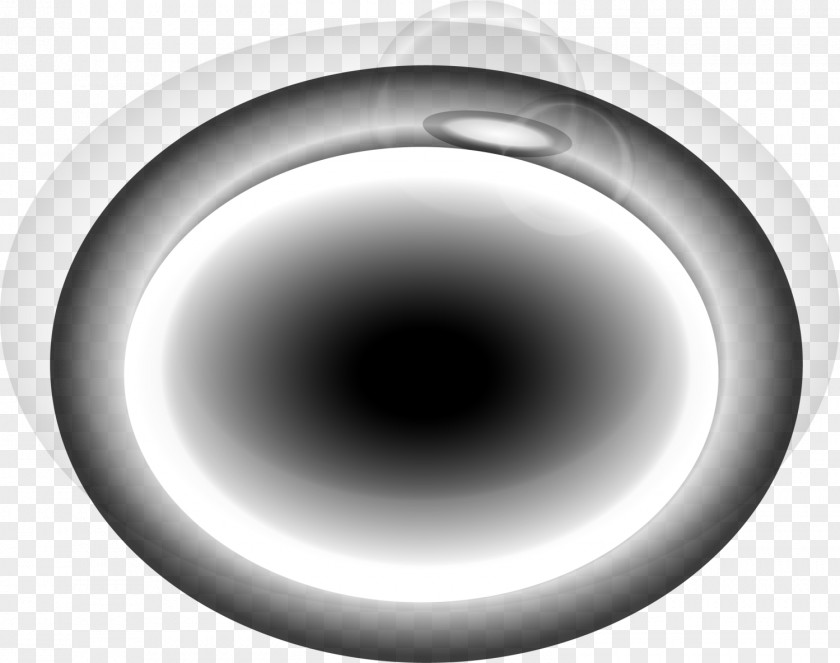 White Circle Light Eye Black PNG