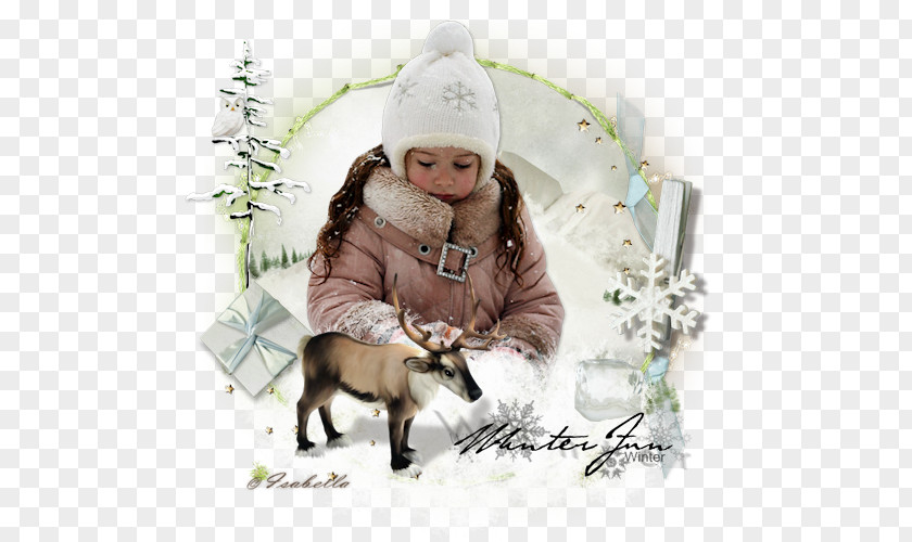 Winters Reindeer Angelu's December Collection Christmas Ornament Winter PNG